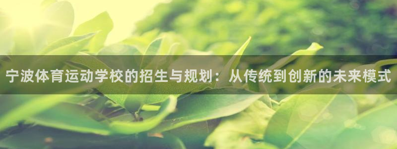 MK体育官方正版app集团E.ON：宁波体育运动学校