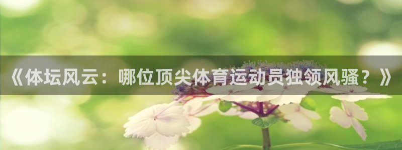 MK体育官方正版app官网：《体坛风云：哪位顶尖体育