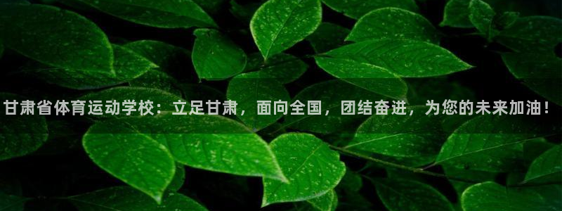 MK体育官网下载平台注册：甘肃省体育运动学校：立足甘