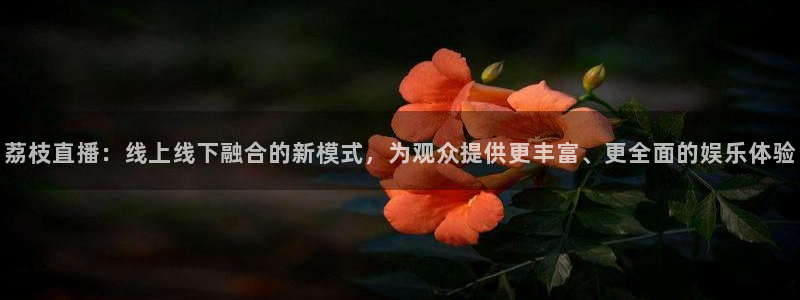 松鼠直播体育：荔枝直播：线上线下融合的新模式，为观众提供更丰富、更全面的娱乐体验